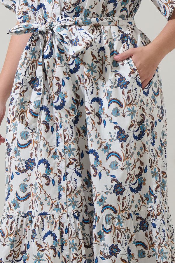 Sugarlips Ralston Floral Valery Button Down Maxi Dress Curve