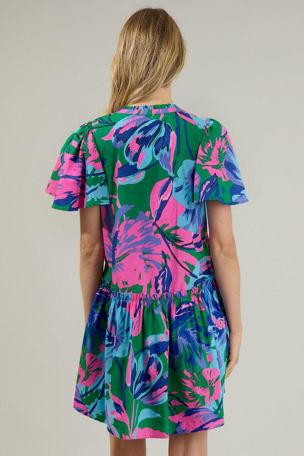 Sugarlips Raylee Floral Rock A By Trapeze Mini Dress