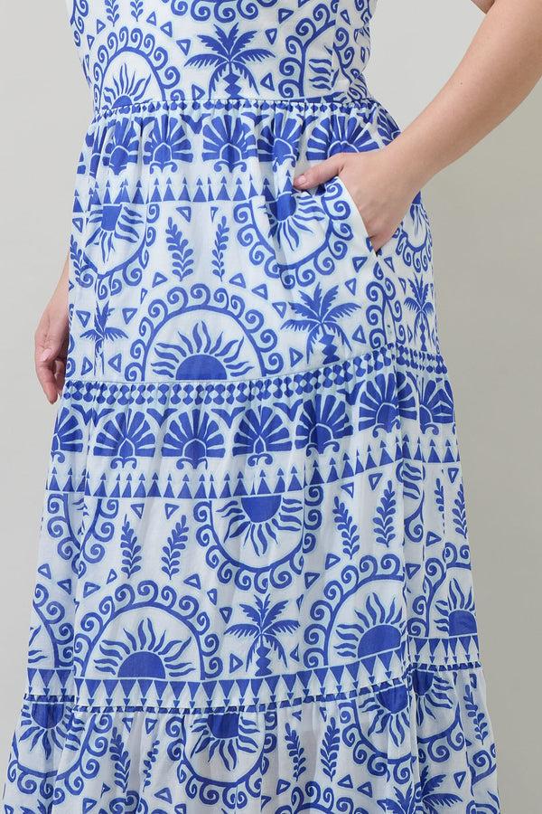 Sugarlips Rivera Tropics Emely Tiered Maxi Dress Curve