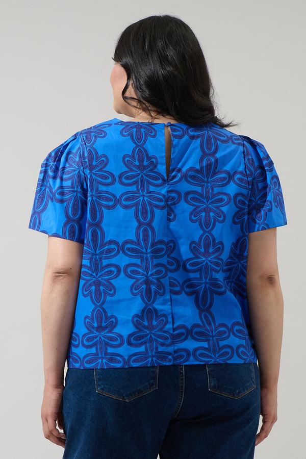 Sugarlips Romery Abstract Tilma Short Sleeve Top Curve