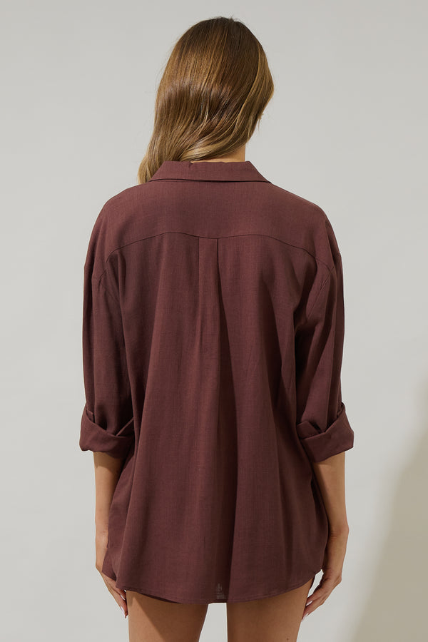 Sugarlips Saint Barts Dalton Boyfriend Button Down Shirt