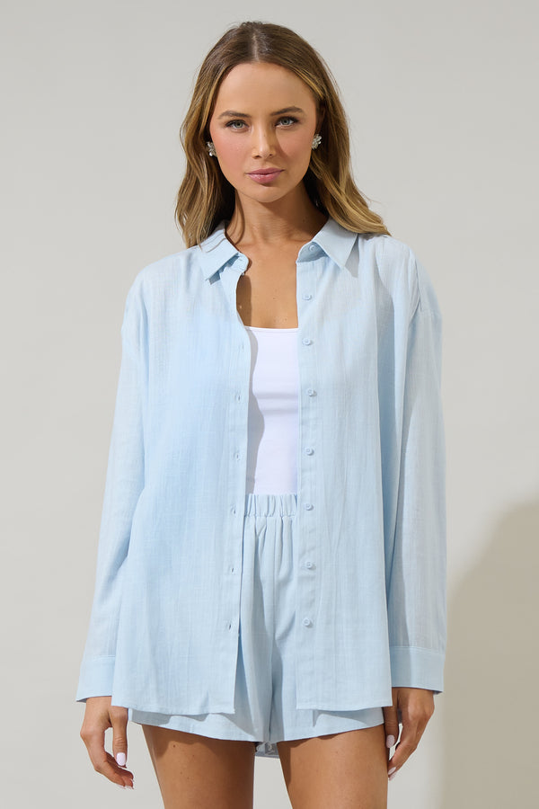 Sugarlips Saint Barts Dalton Boyfriend Button Down Shirt