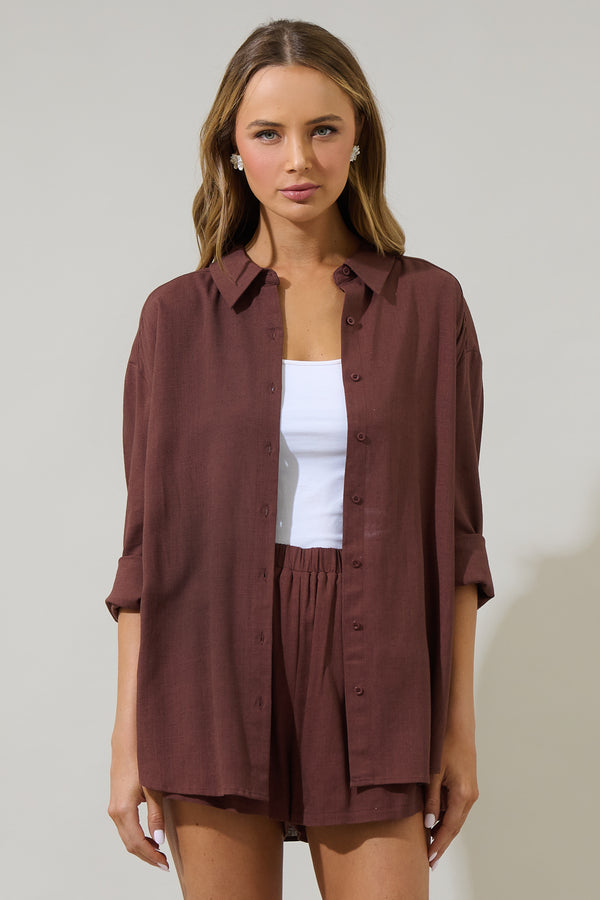 sugarlips Saint Barts Dalton Boyfriend Button Down Shirt