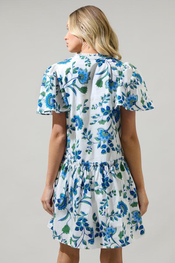 Sugarlips Samara Floral Rock A By Trapeze Mini Dress