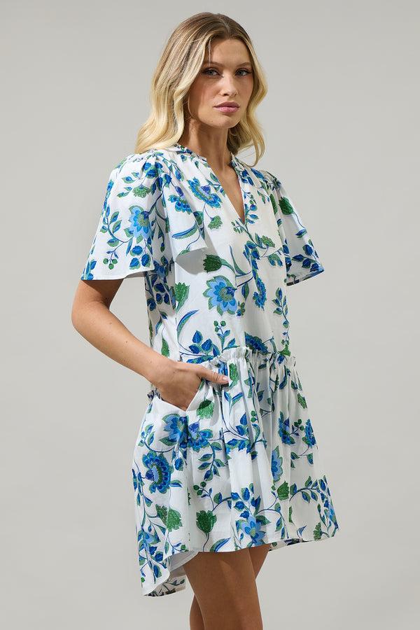 Sugarlips Samara Floral Rock A By Trapeze Mini Dress