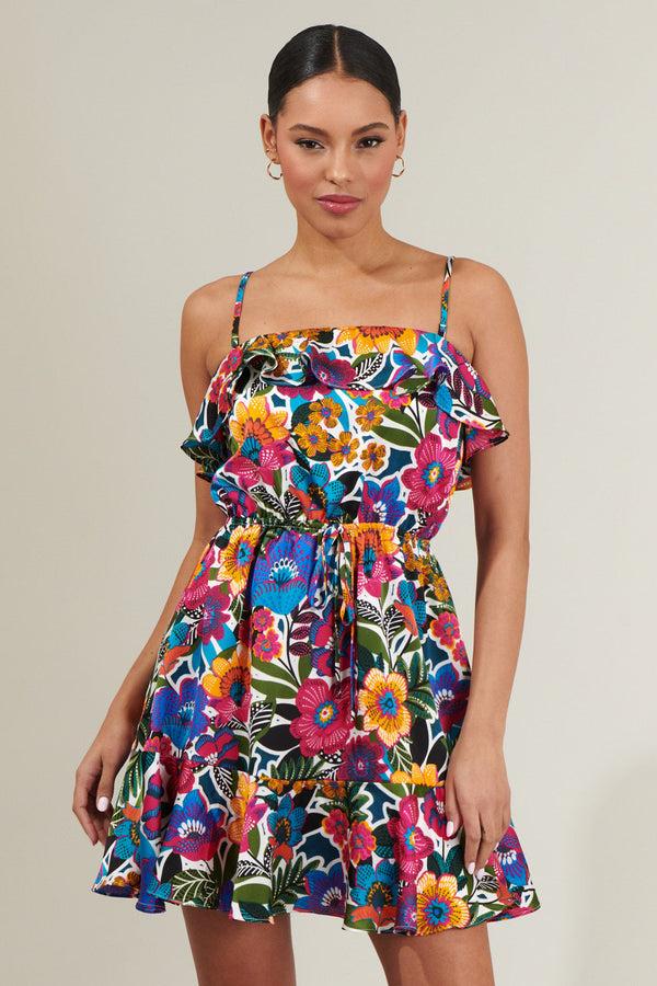 sugarlips Santa Elena Rain Dance Convertible Ruffle Flounce Mini Dress