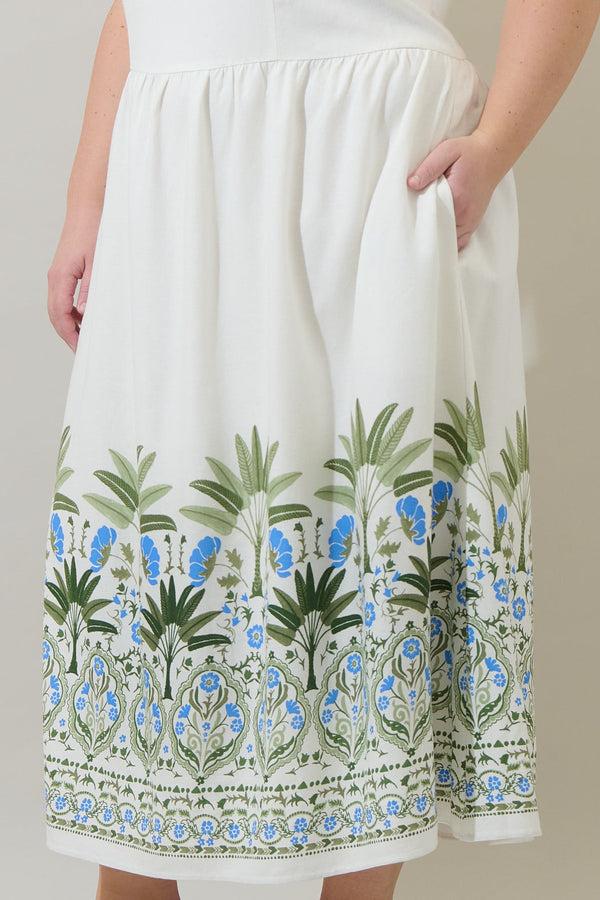 Sugarlips Senara Floral Triny Halter Neck Midi Dress Curve