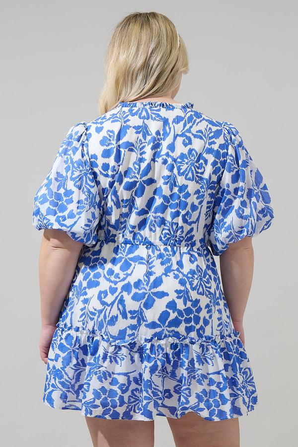 Sugarlips Shia Floral Noella Shift Mini Dress Curve