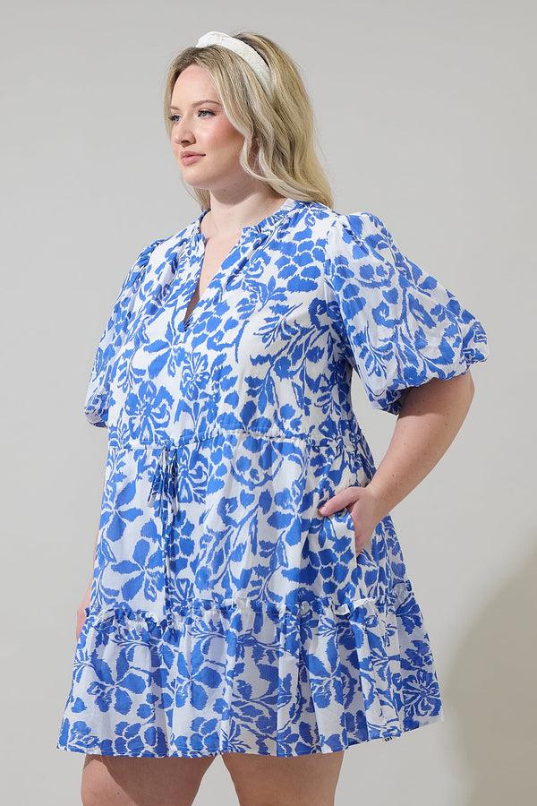 Sugarlips Shia Floral Noella Shift Mini Dress Curve