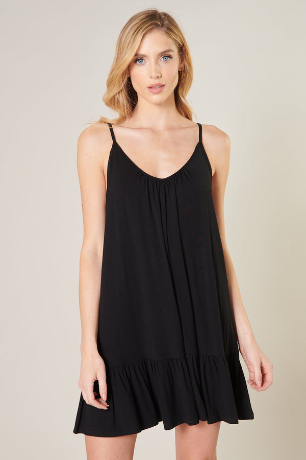 sugarlips Sicily Trapeze Mini Tank Jersey Knit Dress