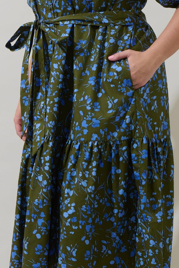 Sugarlips Solvay Floral Wynette Tiered Midi Dress Curve