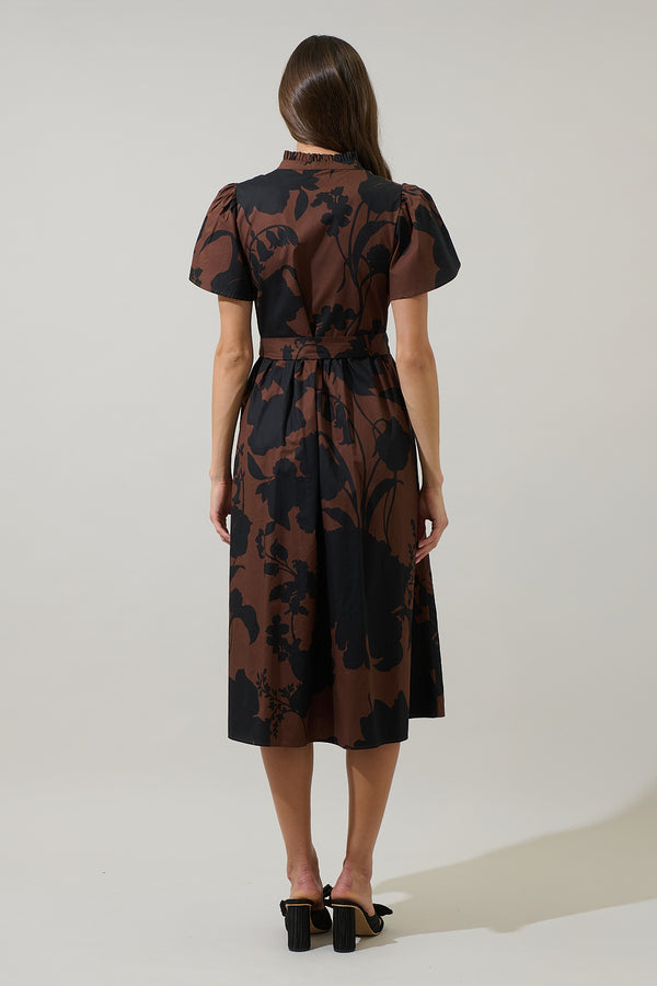 Sugarlips Somerton Floral Aurelia Babydoll Midi Dress