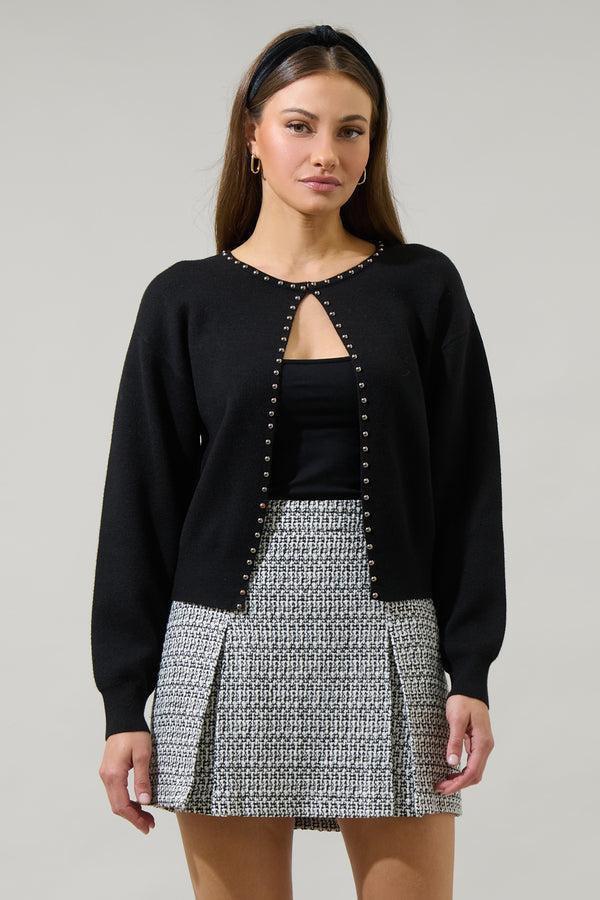 sugarlips Adara Studded Flyaway Cardigan