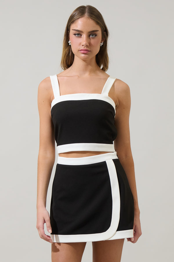 sugarlips Addilyn Color Block Crop Top
