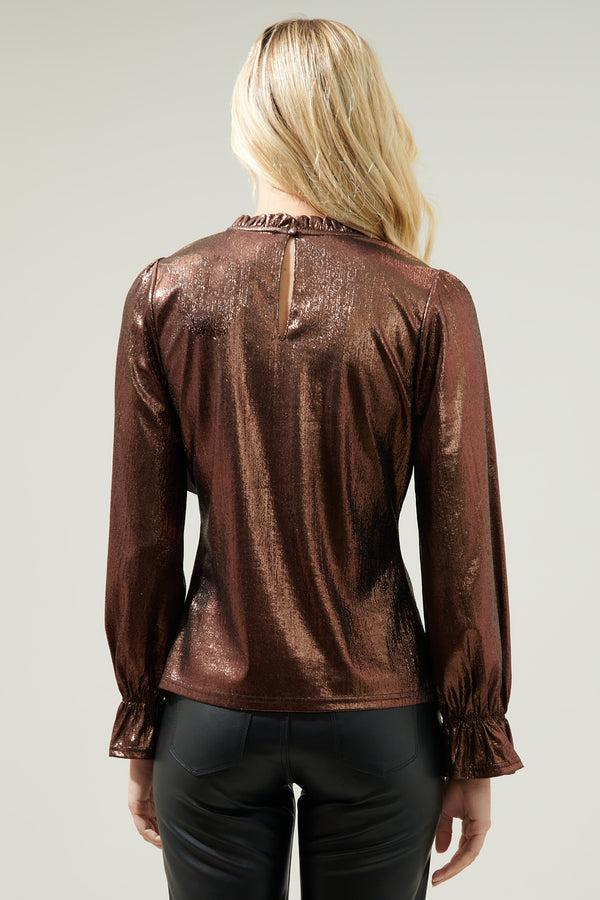 Sugarlips Adela Shine Long Sleeve Blouse