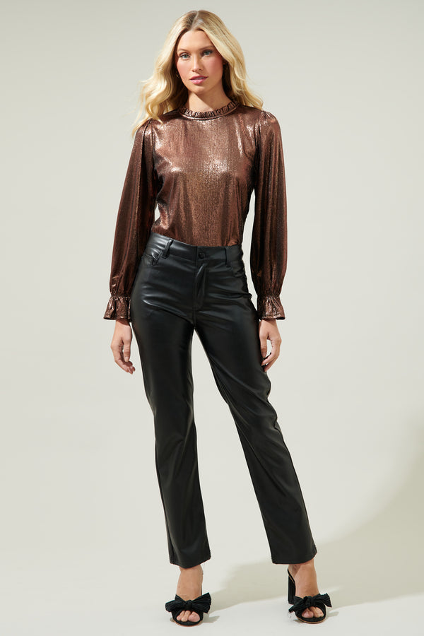 Sugarlips Adela Shine Long Sleeve Blouse