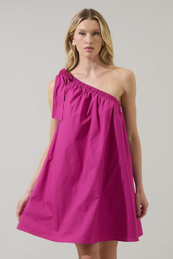 Sugarlips Adley Shift One Shoulder Mini Dress