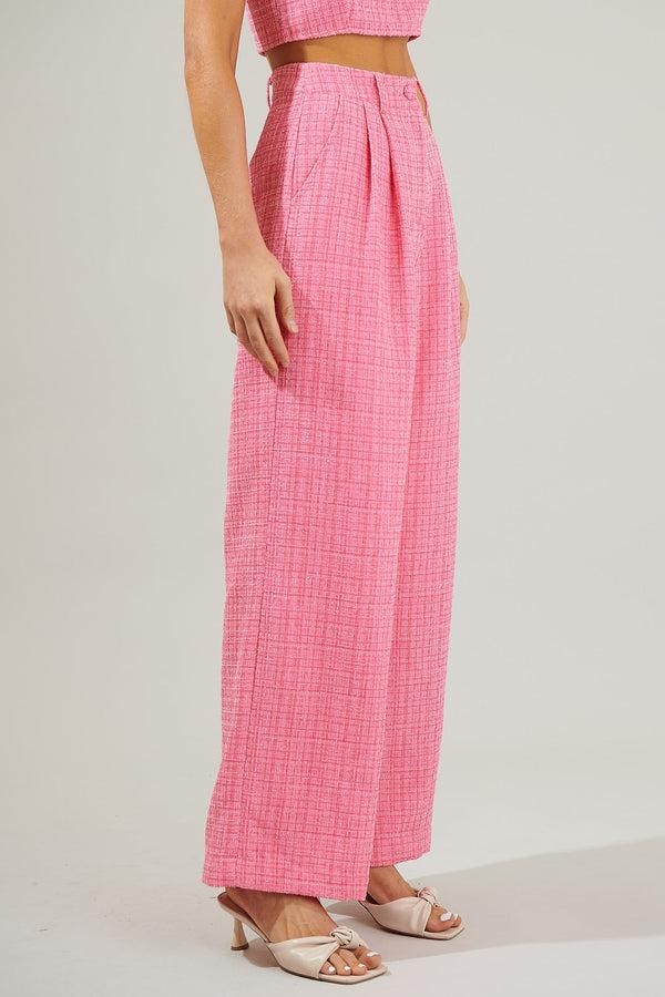 Sugarlips Adriella Tweed Wide Pants