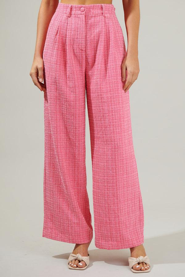 sugarlips Adriella Tweed Wide Pants