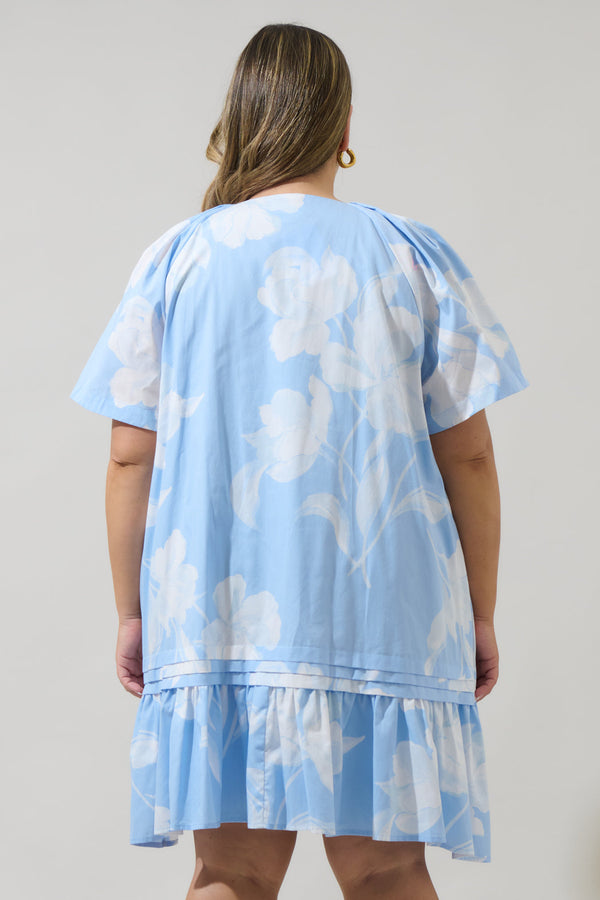 Sugarlips Afina Floral Seruma Mini Dress Curve