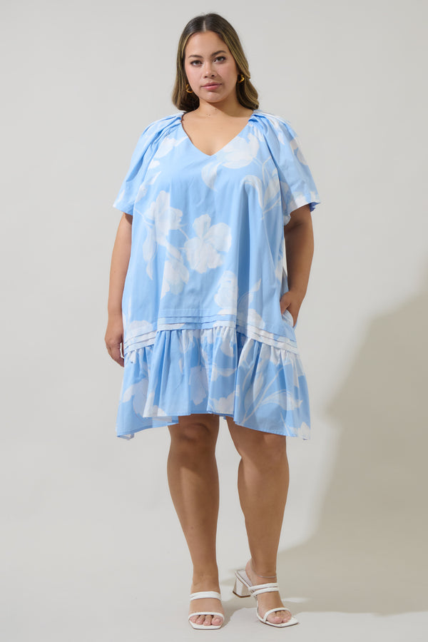 Sugarlips Afina Floral Seruma Mini Dress Curve