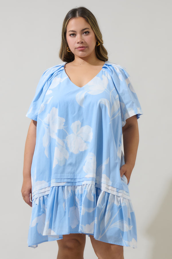 sugarlips Afina Floral Seruma Mini Dress Curve