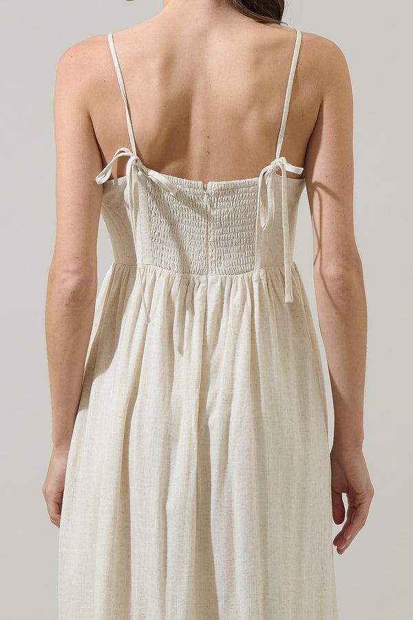 Sugarlips Alanah Linen Senia Midi Dress