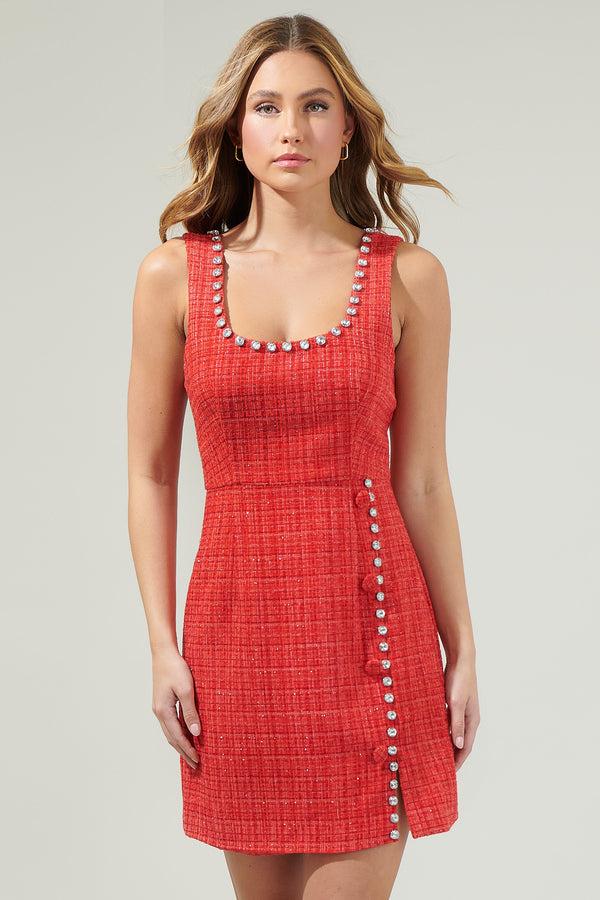 Sugarlips Alice Tweed Mini Dress