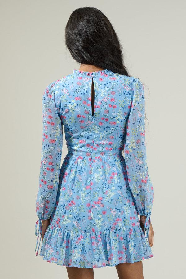 Sugarlips Alicia Floral Smocked Mini Dress
