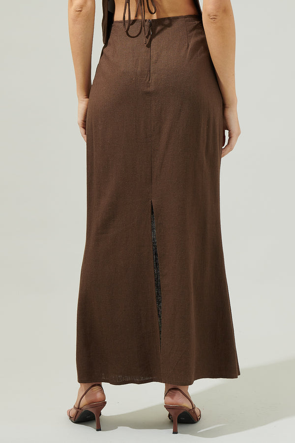 Sugarlips Alina Back Slit Maxi Skirt