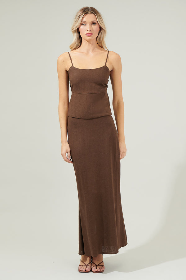 Sugarlips Alina Back Slit Maxi Skirt