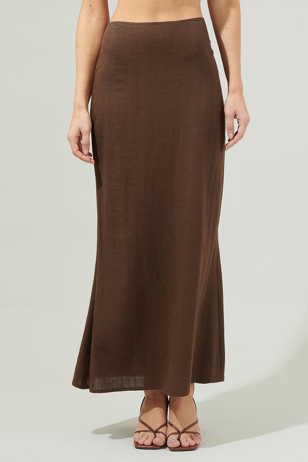 sugarlips Alina Back Slit Maxi Skirt