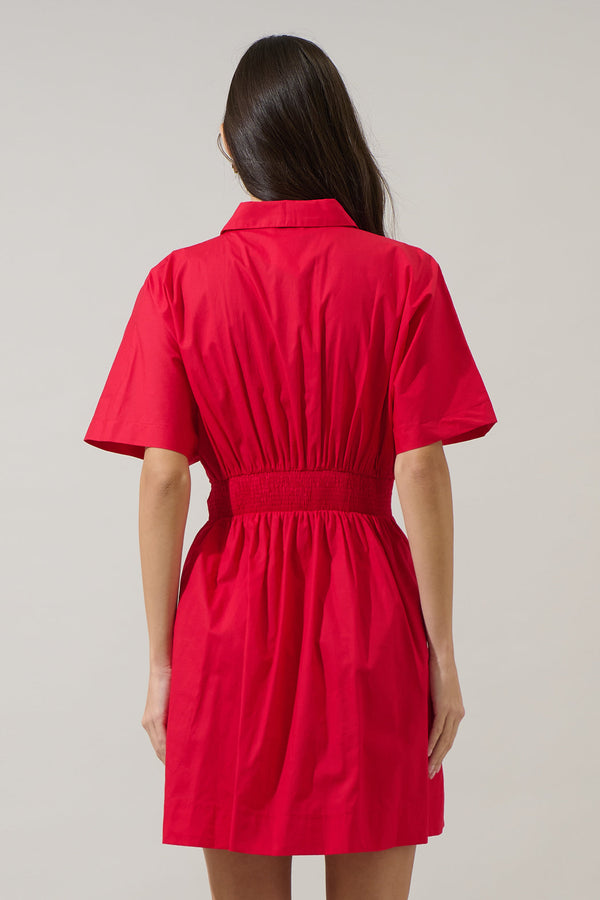 Sugarlips Alix Button Down Mini Dress