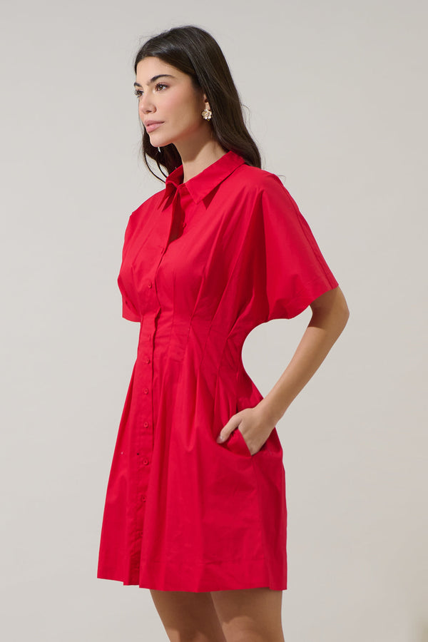 Sugarlips Alix Button Down Mini Dress