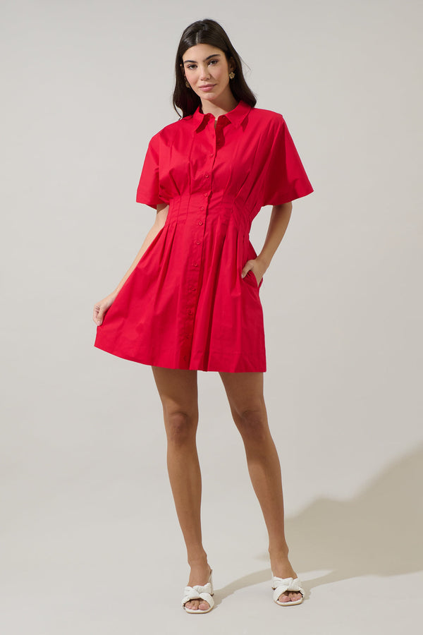 Sugarlips Alix Button Down Mini Dress
