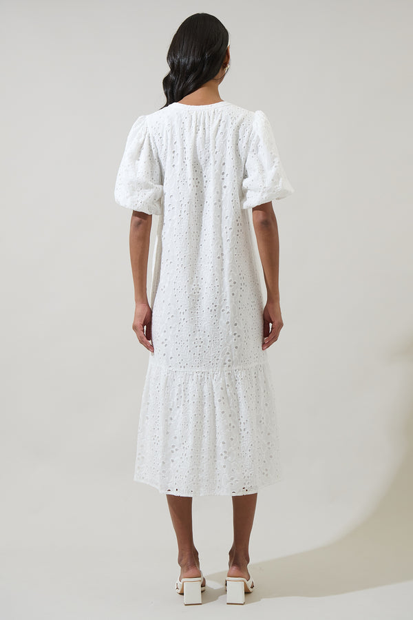 Sugarlips Alix Nova Eyelet Midi Dress