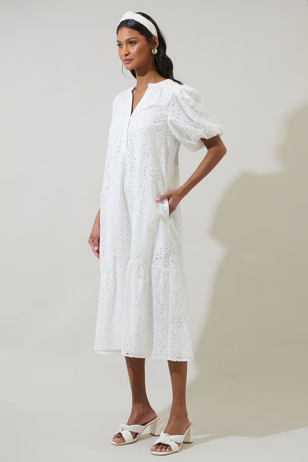 Sugarlips Alix Nova Eyelet Midi Dress