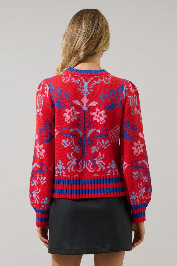 Sugarlips Almila Pleated Long Sleeve Sweater