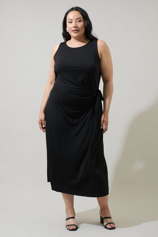 sugarlips Amary Knit Midi Dress Curve