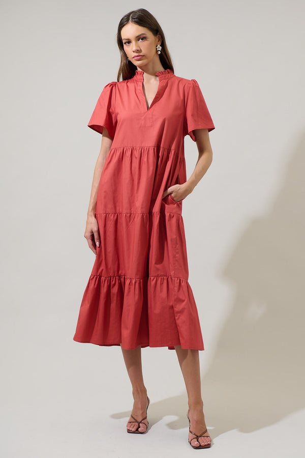 Sugarlips Amayah Tiered Midi Dress