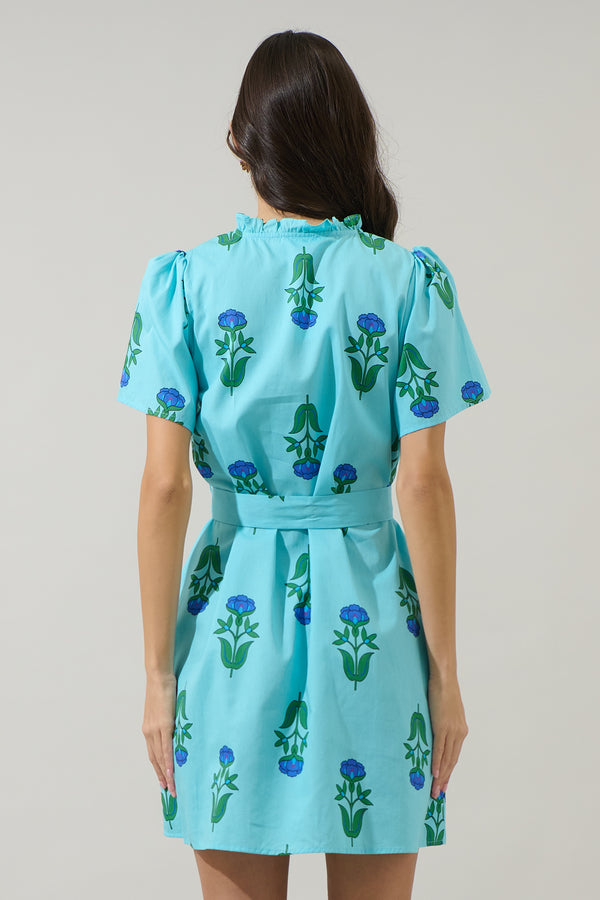 Sugarlips Amena Floral Ema Shift Mini Dress