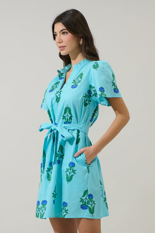 Sugarlips Amena Floral Ema Shift Mini Dress