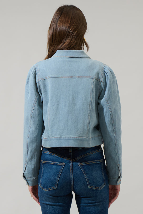 Sugarlips Ameya Conway Cropped Denim Jacket