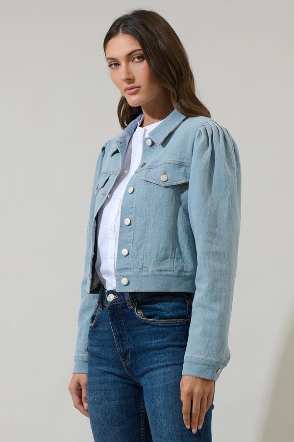 Sugarlips Ameya Conway Cropped Denim Jacket