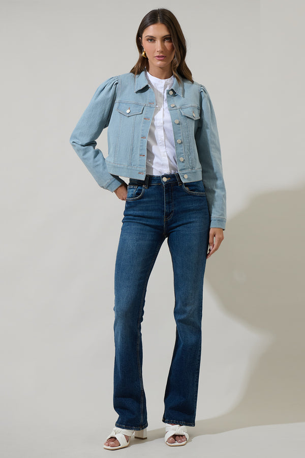 Sugarlips Ameya Conway Cropped Denim Jacket