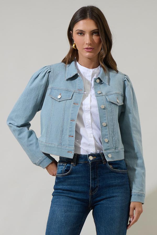 sugarlips Ameya Conway Cropped Denim Jacket
