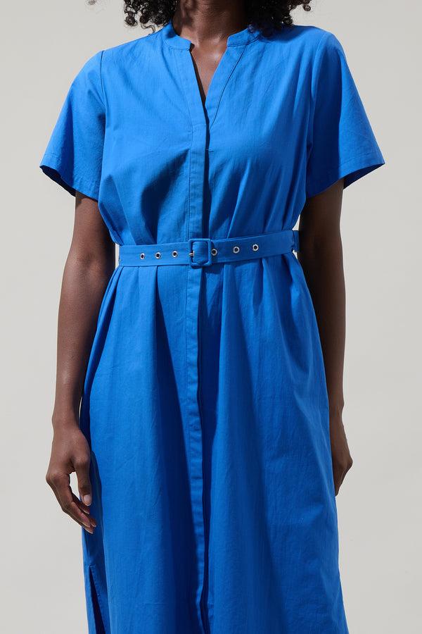 Sugarlips Amira Button Front Midi Dress
