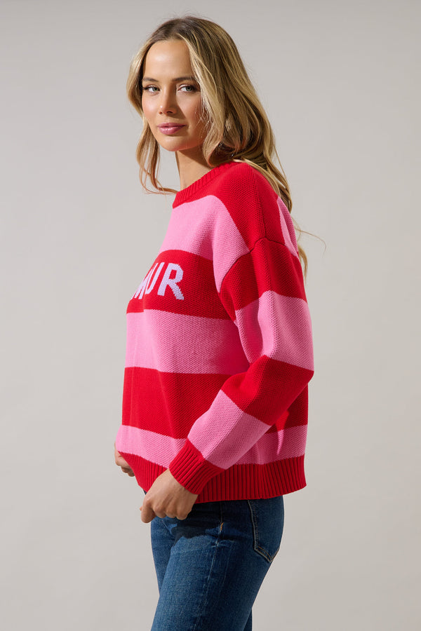 Sugarlips Amour Stripe Sweater