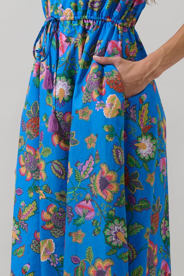 Sugarlips Anabelle Floral Fatima Ruffle Midi Dress