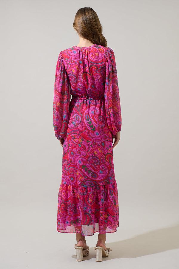 Sugarlips Anais Floral Mauder Balloon Maxi Dress